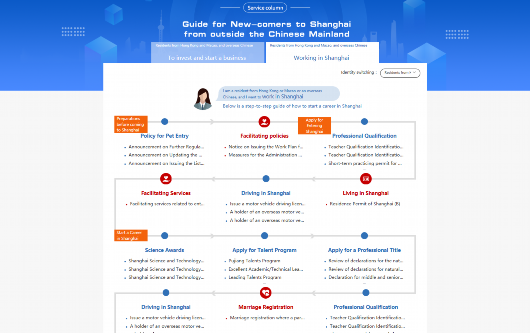 整合办事指引、便民服务，上海“一网通办”涉外服务专窗上线