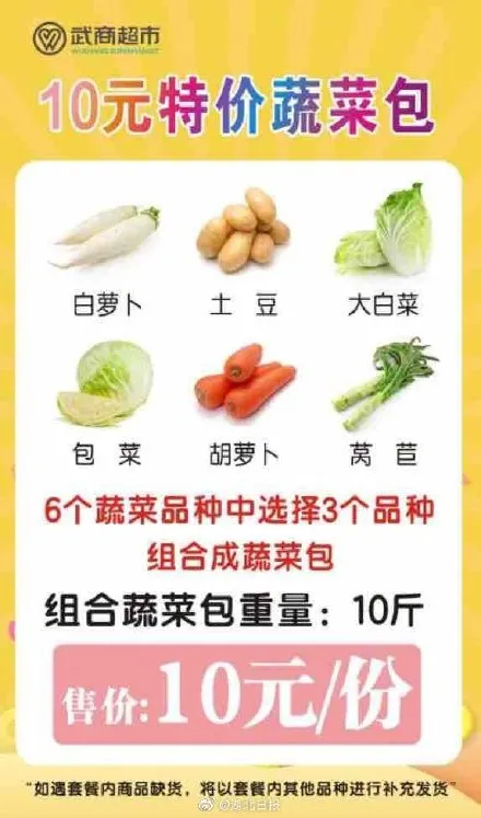 10元10斤菜！这波特价，暖心！